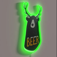 Charger l&#39;image dans la galerie, Neon RGB beer bar pub decor with customizable color options