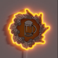 Charger l&#39;image dans la galerie, Vibrant Neon Beer Sign with Color-Changing RGB LED Display
