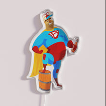 Charger l&#39;image dans la galerie, Vibrant RGB neon beer superhero wall art decoration illuminated signage