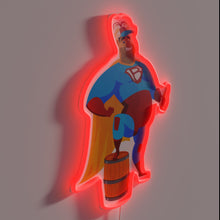 Charger l&#39;image dans la galerie, Neon beer superhero logo illuminates any space with bold color.