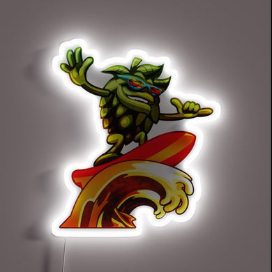 Neon glow beer surfer decorative lighting for home bars tonight
