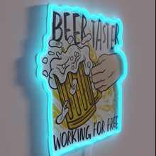 Charger l&#39;image dans la galerie, RGB Neon Sign: Beer Connoisseur&#39;s Ultimate Drinking Companion at Home Bar.