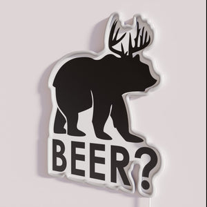 Brighten your bar with a vibrant RGB neon beer sign