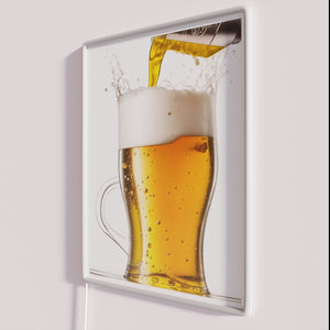 Neon Beer Sign, Golden Nectar of the Gods Illuminated Bar Decor