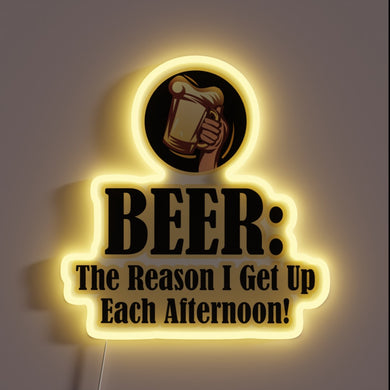 Morning Motivation: Brighten Your Space with Beer Lover's RGB Sign