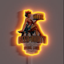 Charger l&#39;image dans la galerie, Neon RGB Beer Sign Featuring &#39;Beer Thirty&#39; Countdown Design