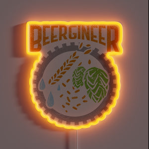 Vibrant neon sign for craft beer enthusiasts and home brewers.