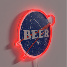 Charger l&#39;image dans la galerie, Colorful galactic beers illuminated sign with vibrant RGB neon accents