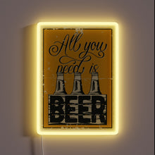 Charger l&#39;image dans la galerie, Electric LED Neon Sign with Customizable RGB Color Options Brewing