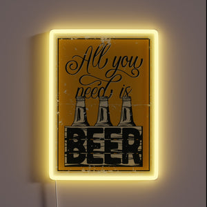 Electric LED Neon Sign with Customizable RGB Color Options Brewing