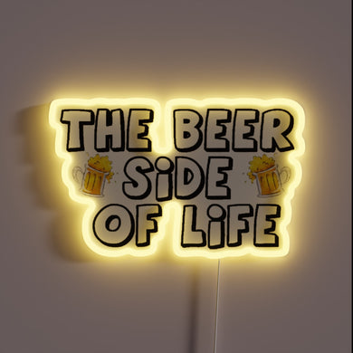 Eye-catching RGB illuminated beer sign for the ultimate home bar.