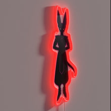 Charger l&#39;image dans la galerie, Dragon Ball&#39;s powerful Beerus Sama logo in vibrant RGB neon lighting