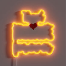 Charger l&#39;image dans la galerie, Vibrant neon sign celebrating unbreakable bonds of friendship and love.