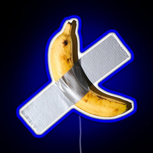 Charger l&#39;image dans la galerie, Best Quality Banana Duct Tape Art 120k RGB neon sign blue