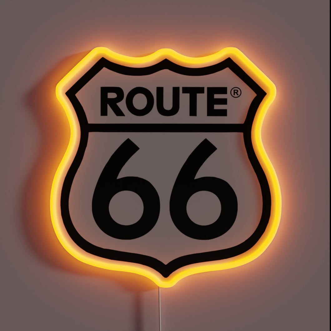 Route 66 Sign RGB neon sign