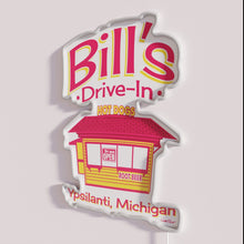 Charger l&#39;image dans la galerie, Neon hot dog stand decoration for restaurants and diners ambiance.