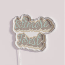 Charger l&#39;image dans la galerie, Vibrant Asheville NC inspired Biltmore Forest district multicolor LED neon sign