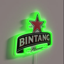 Charger l&#39;image dans la galerie, Add retro style with vibrant Bintang Beer RGB neon glow.