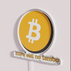 Bitcoin still waiting on that Lamborghini lifestyle neon signage