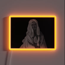 Charger l&#39;image dans la galerie, Vibrant Neon Sign Featuring Black and White Girl Icon