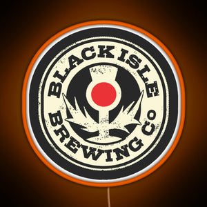 black isle brewing Merch RGB neon sign orange