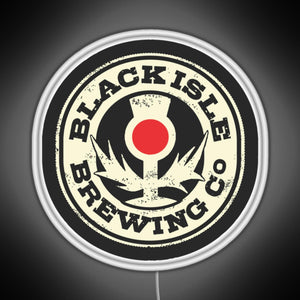 black isle brewing Merch RGB neon sign white 