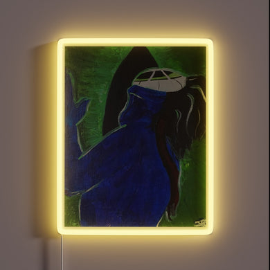 Add an edgy pop of color with this sign.