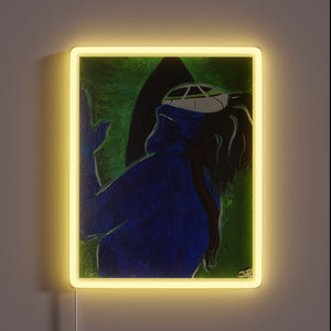 Add an edgy pop of color with this sign.