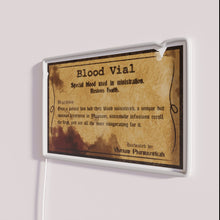 Charger l&#39;image dans la galerie, Blood Vial Neon Sign for Bloodborne Fans and Horror Enthusiasts