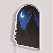 Charger l&#39;image dans la galerie, Rustic blue night sky digital art LED neon home decor lighting