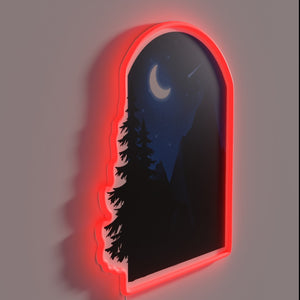 Cosmic Whimsy - Vibrant Blue Night Sky with Twinkling Star Display