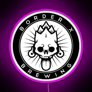 Border X Brewing RGB neon sign  pink