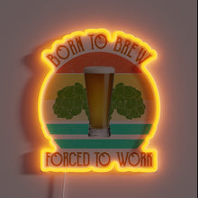 Charger l&#39;image dans la galerie, Beer Enthusiast&#39;s Workplace Confession in Bold RGB Neon Letters