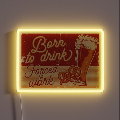 Rebellious Spirit Forced into Mundane Routine Glow in Dark Sign