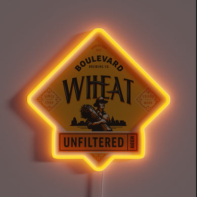 Bold and iconic, this neon sign lights up the Boulevard Brewing Co.’s Unfiltered Wheat Beer — Kansas City’s signature since 1989.