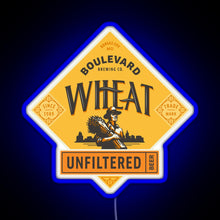 Charger l&#39;image dans la galerie, Boulevard Unfiltered Wheat Beer RGB neon sign blue