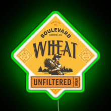 Charger l&#39;image dans la galerie, Boulevard Unfiltered Wheat Beer RGB neon sign green