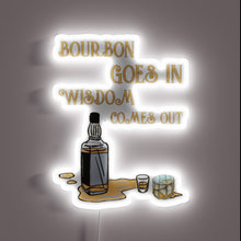 Charger l&#39;image dans la galerie, Vintage Style RGB Neon Sign with Witty Whiskey Wisdom Quote