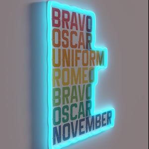 Whiskey connoisseur's private password revealed in vibrant RGB neon letters.