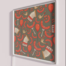 Charger l&#39;image dans la galerie, Vibrant Oktoberfest themed bratwurst music illuminated pewter tone neon bar decor