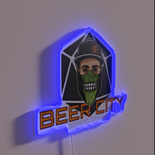 Charger l&#39;image dans la galerie, Eye-catching neon logo sign featuring colorful Brew Crew branding