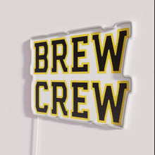 Charger l&#39;image dans la galerie, Brew Crew Neon Sign, Multicolor RGB LED Bar Pub Decor