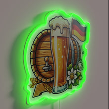 Charger l&#39;image dans la galerie, Vibrant Neon Sign Featuring Color-Changing RGB Brew Master Design