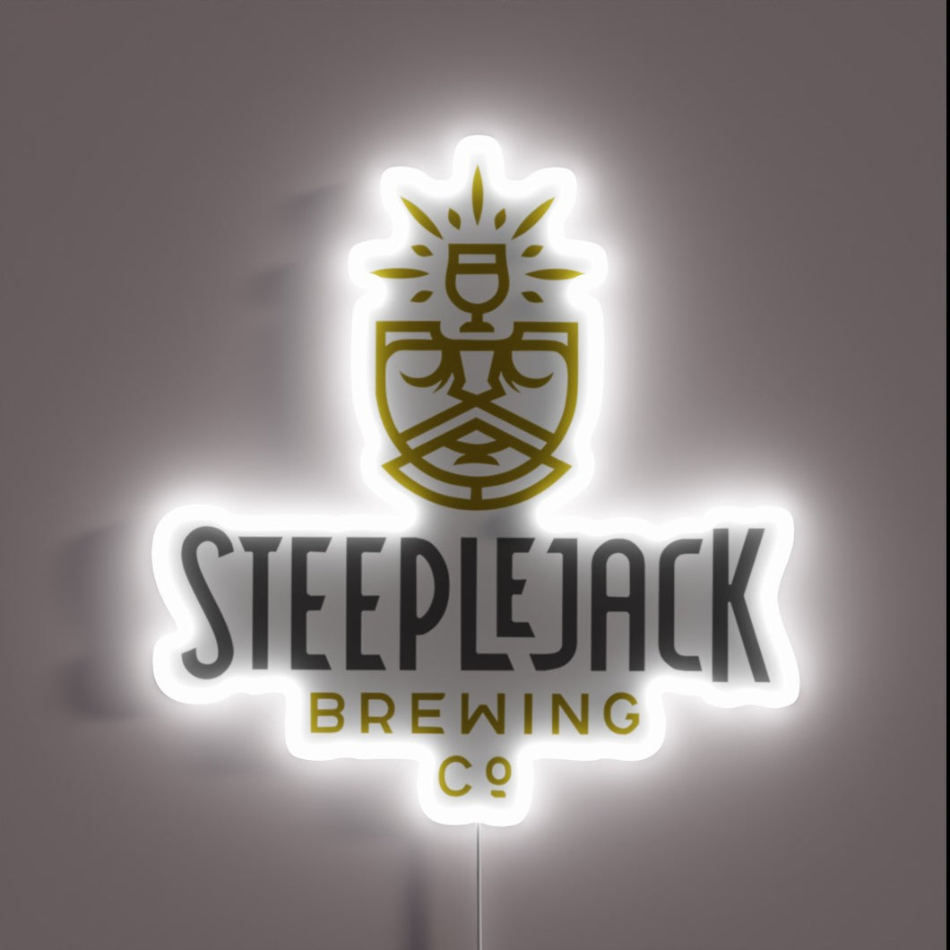 Add vibrant color to your space with this LED sign.