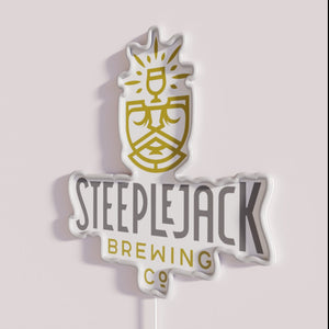 Colorful LED brewing wall decor with customizable RGB lighting options