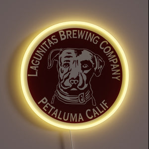 Brighten up your space with this colorful brewery inspired light