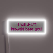 Charger l&#39;image dans la galerie, RGB LED Neon Sign reads Brewski Beer I Think Not