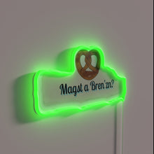 Charger l&#39;image dans la galerie, Electric Brezel Pretzel LED Sign with Vibrant Rainbow Neon Lighting Effects