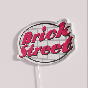 Neon brick street lighting decor for modern home bars and restaurants