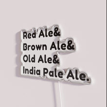 Charger l&#39;image dans la galerie, British Beer Styles Neon Sign - Red Ale and more varieties